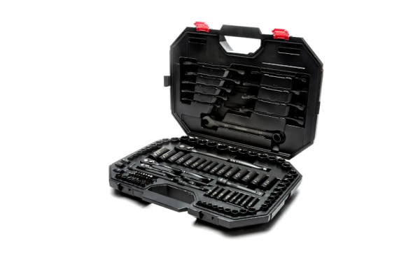 H100105MTSN 1/4 in., 3/8 in. and 1/2 in. SAE Drive 100-Position Universal and Metric Mechanics Tool Set (105-Piece)