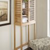 Bracken 26-in W x 65-in H x 11-in D Natural 3-Shelf Over-the-Toilet Storage - Image 2