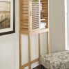 Bracken 26-in W x 65-in H x 11-in D Natural 3-Shelf Over-the-Toilet Storage - Image 3