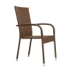 Patio Sense Morgan Outdoor Wicker Chair   Set of 4 - Image 8