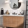 Rinza Matte Black Widespread 2-handle WaterSense Bathroom Sink Faucet with Drain - Image 9