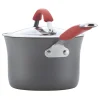 Ray 87630 12pc Cucina Piece Hard-Anodized Cookware Set, Red - Image 4