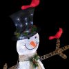 Corporation 74-in Snowman Free Standing Decoration with White LED Lights - Image 7