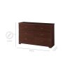 Brookside 6 Drawer Modern Double Dresser Espresso - Image 11