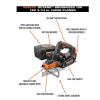 R86065KSBN-R8481B 18V Brushless Cordless 3 in. x 18 in. Belt Sander Kit w/ 2.0 Ah Battery   Charger w/ 3-1/4 in. Hand Planer with Dust Bag - Image 4