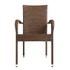 Patio Sense Morgan Outdoor Wicker Chair   Set of 4 - Image 5