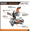 R48607 18V Brushless 7-1/4 in. Dual Bevel Sliding Miter Saw (Tool Only) - Image 2