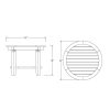 Casual Heaton Teak Side Table with Shelf - Image 4
