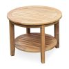 Casual Heaton Teak Side Table with Shelf - Image 9
