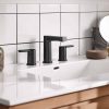 Rinza Matte Black Widespread 2-handle WaterSense Bathroom Sink Faucet with Drain - Image 2