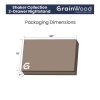 Shaker 2-Drawer Bedside Nightstand, Solid Wood with Walnut Finish - Image 3