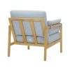 Beautiful Wrap Me Up Accent Chair With Removable Cushions by Drew, Cornflower Blue - Image 4
