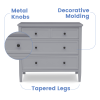 Children Epic 3-Drawer Dresser, Grey - Image 4
