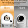 Self Cleaning Litter Box – 110L Large Automatic Cat Litter Box Self Cleaning, Multi cat can use, 1 Roll Garbage Bags and Mat, App Control, aWhite - Image 6