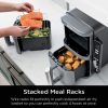 SL401 DoubleStack XL 2-Basket Air Fryer, DoubleStack Technology Cooks 4 Foods at Once, Compact Design, Grey - Image 11