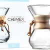 Chemex Pour-Over Glass Coffeemaker   Classic Series   6-Cup   Exclusive Packaging - Image 2