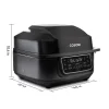 Cosori   Aeroblaze Smart Indoor 8-in-1 Grill with 6-qt Air Grill, Crisp, Dehydrate, Broil, Roast, Bake   Black - Image 16