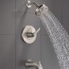 Becker Spotshield Brushed Nickel 1-handle Multi-function Round Bathtub and Shower Faucet Valve Included - Image 2