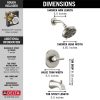 Becker Spotshield Brushed Nickel 1-handle Multi-function Round Bathtub and Shower Faucet Valve Included - Image 3