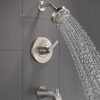 Becker Spotshield Brushed Nickel 1-handle Multi-function Round Bathtub and Shower Faucet Valve Included - Image 7