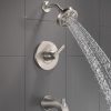 Becker Spotshield Brushed Nickel 1-handle Multi-function Round Bathtub and Shower Faucet Valve Included - Image 8