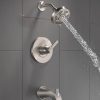 Becker Spotshield Brushed Nickel 1-handle Multi-function Round Bathtub and Shower Faucet Valve Included - Image 13