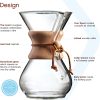 Chemex Pour-Over Glass Coffeemaker   Classic Series   6-Cup   Exclusive Packaging - Image 3