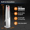 Oscillating Hybrid Fan and Space Heater for Home, All Season High Velocity Hybrid, White, 1500W, FHV820 - Image 5