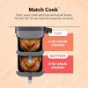 SL401 DoubleStack XL 2-Basket Air Fryer, DoubleStack Technology Cooks 4 Foods at Once, Compact Design, Grey - Image 9