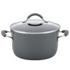 Ray   16802  Ray Cucina Nonstick Cookware Pots and Pans Set, 12 Piece, Sea Salt Gray - Image 5