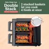 SL401 DoubleStack XL 2-Basket Air Fryer, DoubleStack Technology Cooks 4 Foods at Once, Compact Design, Grey - Image 15