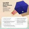 BEACHBUB All-In-One Beach Umbrella System. Includes 7.5 foot (50+ UPF) Umbrella, Oversize Bag, Base   Accessory Kit - Image 4