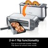 ST101 Foodi 2-in-1 Flip Toaster, 2-Slice Capacity, Compact Toaster Oven, 1500 Watts, Stainless Steel - Image 2