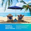 BEACHBUB All-In-One Beach Umbrella System. Includes 7.5 foot (50+ UPF) Umbrella, Oversize Bag, Base   Accessory Kit - Image 7