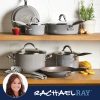 Ray   16802  Ray Cucina Nonstick Cookware Pots and Pans Set, 12 Piece, Sea Salt Gray - Image 8