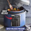 Blue Diamond Ceramic Nonstick, 16-in-1 6QT Electric Pressure Cooker, Dishwasher Safe Pot, PFAS-Free, Blue - Image 6