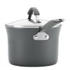 Ray   16802  Ray Cucina Nonstick Cookware Pots and Pans Set, 12 Piece, Sea Salt Gray - Image 7