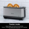 ST101 Foodi 2-in-1 Flip Toaster, 2-Slice Capacity, Compact Toaster Oven, 1500 Watts, Stainless Steel - Image 3
