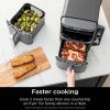 SL401 DoubleStack XL 2-Basket Air Fryer, DoubleStack Technology Cooks 4 Foods at Once, Compact Design, Grey - Image 7