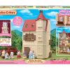 Red Roof Tower Home, 3 Story Dollhouse Playset with Figure, Furniture and Accessories - Image 2