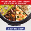 Blue Diamond Ceramic Nonstick, 16-in-1 6QT Electric Pressure Cooker, Dishwasher Safe Pot, PFAS-Free, Blue - Image 4