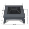 Breton Wood Burning Fire Pit by Real Flame - Image 9
