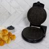 Chef sChoice KrumKake Maker Features Nonstick Surface and  Heat Recovery with Temperature Control and Ready Light, Includes Roller, 1050-Watts, Silver - Image 5