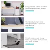 Space Solutions 48  Wide Mobile Metal Desk for Home Office with Maple Top   Space Solutions - Image 8