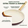 Reserve Hard Anodized Healthy Ceramic Nonstick 10 Piece Cookware Pots and Pans Set, Gold Handle, PFAS-Free, Dishwasher Safe, Oven Safe, Merlot Purple - Image 5
