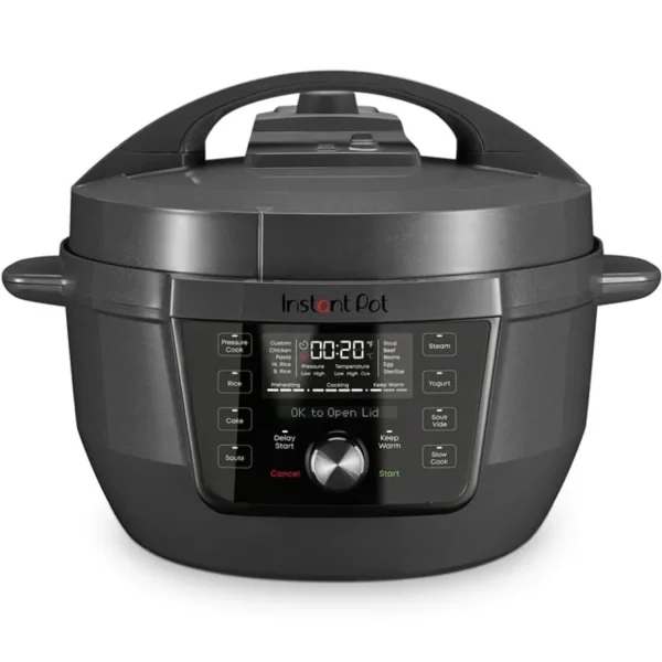 Pot RIO Wide Plus 7.5 Qt Electric Multi-Cooker Pressure Cooker, 9-in-1 Functions and WhisperQuiet Steam Release