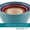 Ray Cucina Hard-Anodized Nonstick Cookware and Prep Bowl Set, 18-Piece   Gray/Blue - Image 7
