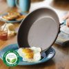 Ray Cucina Hard-Anodized Nonstick Cookware and Prep Bowl Set, 18-Piece   Gray/Blue - Image 11