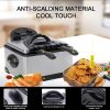 Secura 1700-Watt Stainless-Steel Triple Basket Electric Deep Fryer with Timer Free Extra Odor Filter, 4L/17-Cup,Silver - Image 4
