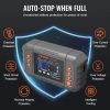 Smart Battery Charger, 20-Amp, Lithium LiFePO4 Lead-Acid (AGM/Gel/SLA) Car Battery Charger with LCD Display, Trickle Charger Maintainer Desulfator for Boat Motorcycle Lawn Mower Deep Cycle - Image 5